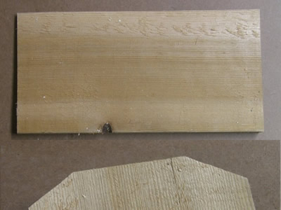 Cut fencing board