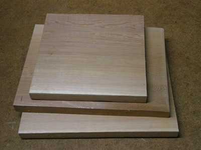 Pieces cut for the top, bottom and back