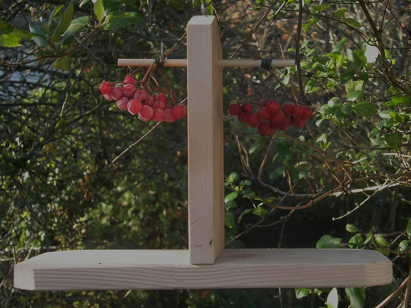 Wooden Berry Feeder